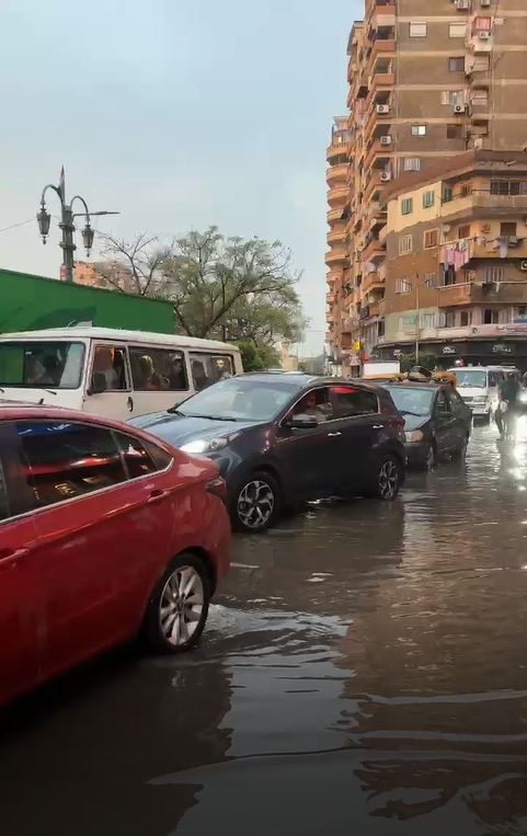 الامطار فى الشوارع