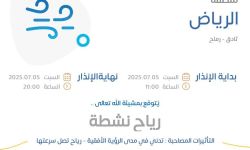 حالة الطقس اليوم في الرياض الإنذار الأصفر في ثادق ورماح