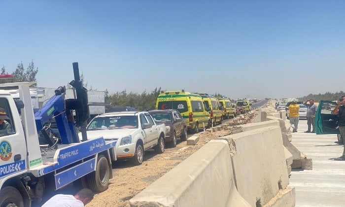 ارتفاع عدد ضحايا حادث تصادم ميكروباصين بالطريق الإقليمي بالمنوفية