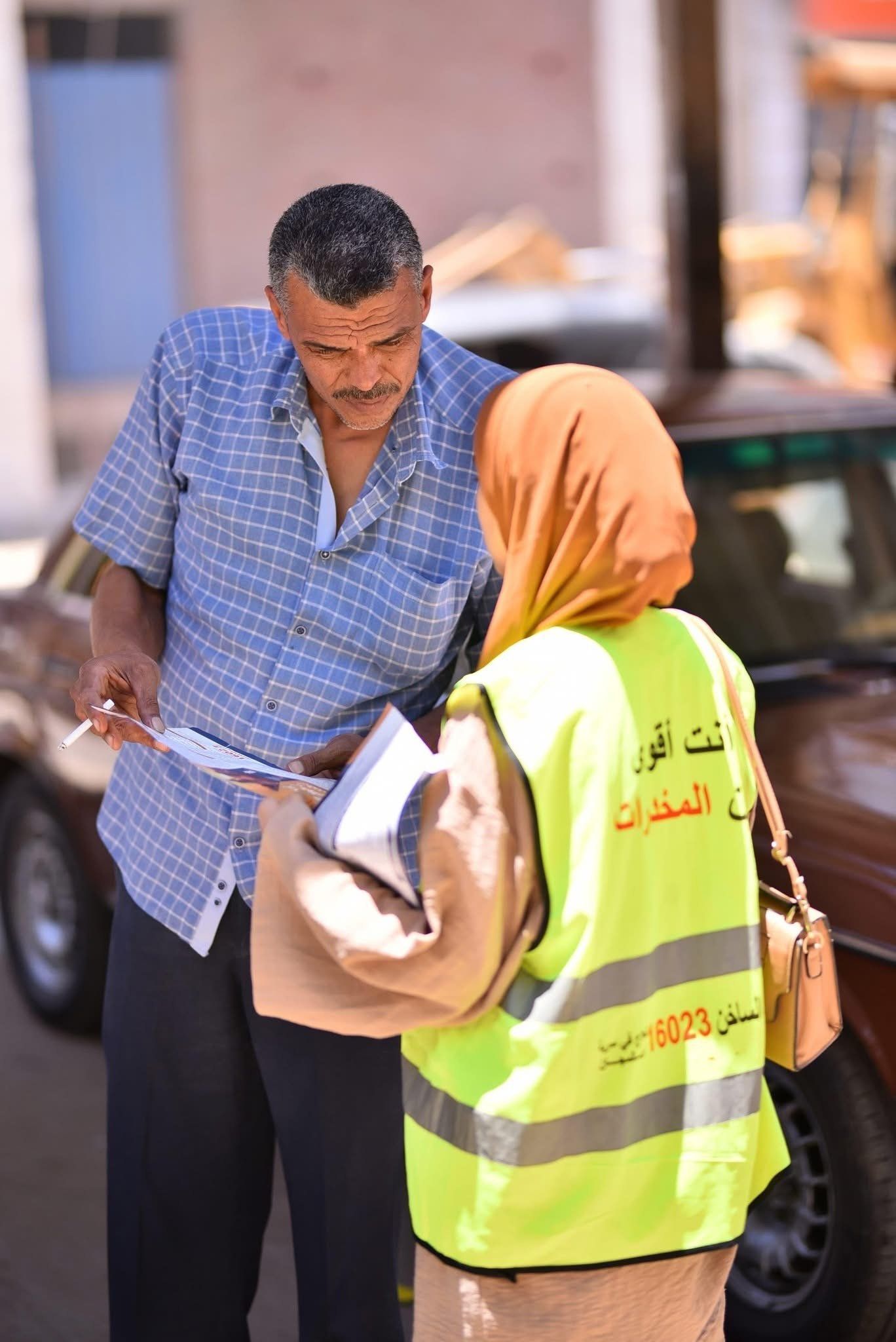 تكثيف جهود التوعية بالمواقف لتوعية السائقين بخطورة تعاطى المواد المخدرة