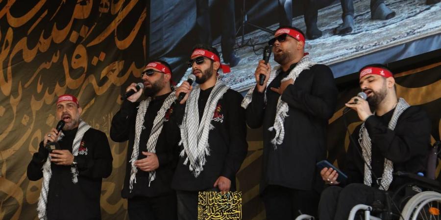فرقة جراح الإنشادية تُحيي اليوم الثامن من محرّم في مرقد السيّد نصرالله (رض) - بوابة اخر ساعة