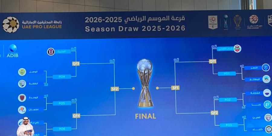 نتائج قرعة الموسم الجديد للدوري الإماراتي.. وكأس رابطة المحترفين - بوابة اخر ساعة
