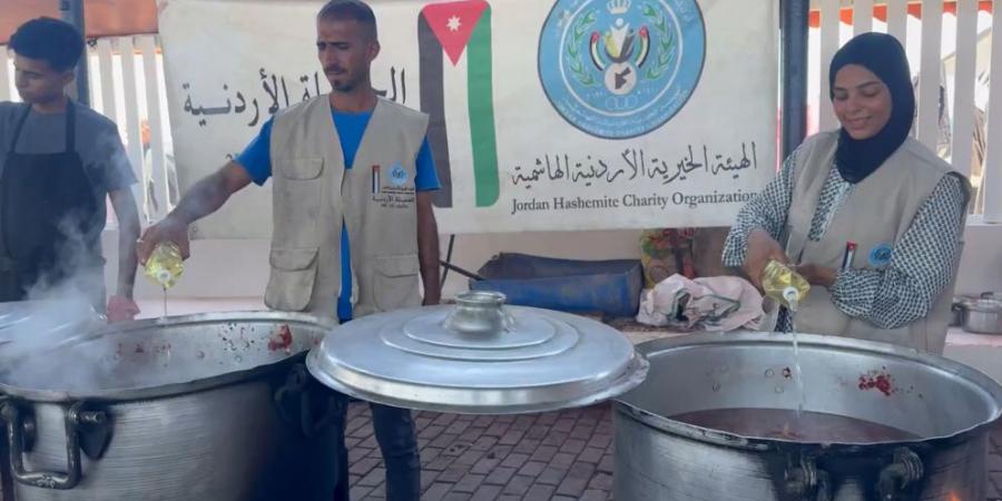 مطبخ الحملة الأردنية يواصل عمله في غزة رغم التحديات - بوابة اخر ساعة
