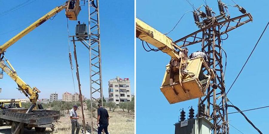 ثلاثة مراكز تحويل كهربائي جديدة بالسويداء بالخدمة - بوابة اخر ساعة