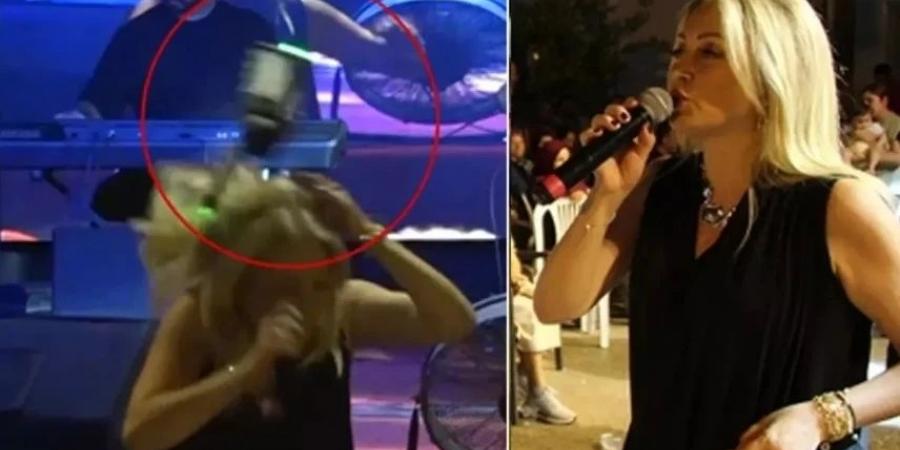 حادث غير متوقع.. اصطدام "درون" برأس فنانة تركية أثناء غنائها على المسرح - بوابة اخر ساعة